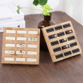 Bamboo And Wood 15-Position Ring Display Tray, Jewelry Display Tray, Earrings, Bracelets, Ring Storage Tray, Display Props. 