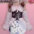 Y2K Girl Lolita JK Goth Women’s Sleeve Cover Half Finger Yarn Tutu Gothic Lolita Arm Warmers Wrist Cuffs Lace Ruffled Gloves.