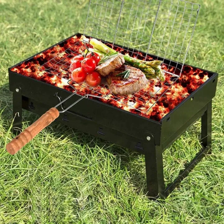 Stainless%20Steel%20Barbecue%20Rack%20Foldable%20Portable%20Long%20Handle%20Barbecue%20Basket%20Large%20Capacity%20Grilling%20Net%20Barbecue%20Tools%20-%20Image%202