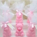 Small Teddy Bear Candles for baby Girl 💗 - Perfect Favors for Bear-themed Events | Mini Bear Candles for Baby Showers & Birthdays | Teddy Bear Party Favors. 