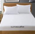 Solid Colour Twill Cotton Bedsheet king size (8feet/7.5feet) with 2 pillows cover for Home decorations.
