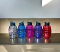 Multicolour 650ml Bomb-Style Plastic Water Bottles for School and Office Use. 