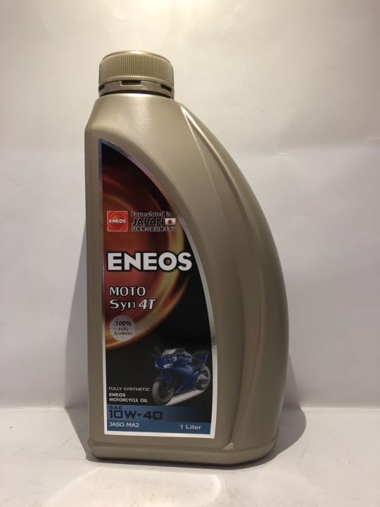 Eneos Moto Syn 4t 10W-40 1L Motorcycle Engine Oil Eneos Moto Syn 4t 10W-40 1L 100% Genuine Synthetic Jaso Ma2
