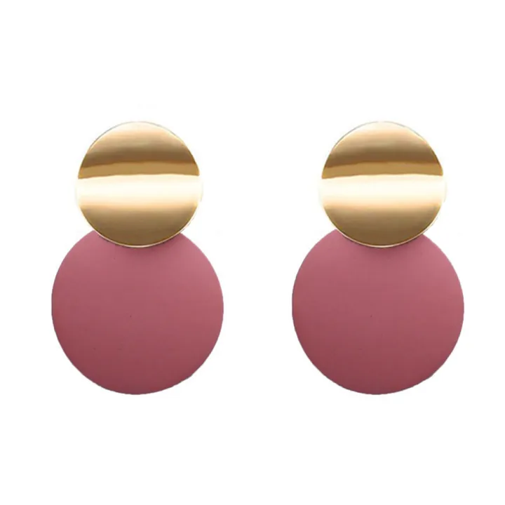 Geometric%20Joker%20Personalized%20Round%20Ring%20Temperament%20Ladies%20Cold%20Style%20Paint%20Stud%20Earrings%20-%20Image%202