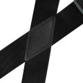 Heavy Duty Big Tall Suspenders with 4 Snap Hooks 3.5*120cm for Men Work Adjustable Elastic Trouser Brace Strap Belt Solid Black.