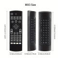 MRSVI Air Mouse Remote Control MX3 Voice Backlit 2.4G RF Wireless Keyboard For Android TV Box X96 Mini H96 MAX for Smart TV. 