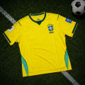 Brazil FIFA World Cup Jersey – Classic Yellow Football Fan Kit (A+ Grade Fabric). 