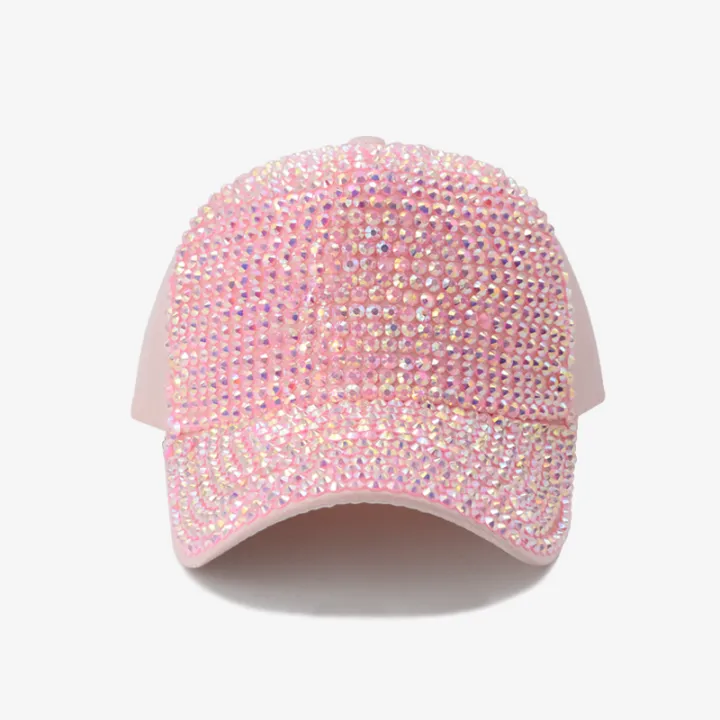 COKK%20Sequin%20Rhinestone%20Baseball%20Cap%20Women%20Snapback%20Hats%20For%20Women's%20Cap%20Adjustable%20Baseball%20Hats%20Bone%20Casquette%20Dad%20Hat%20Female%20-%20Image%203