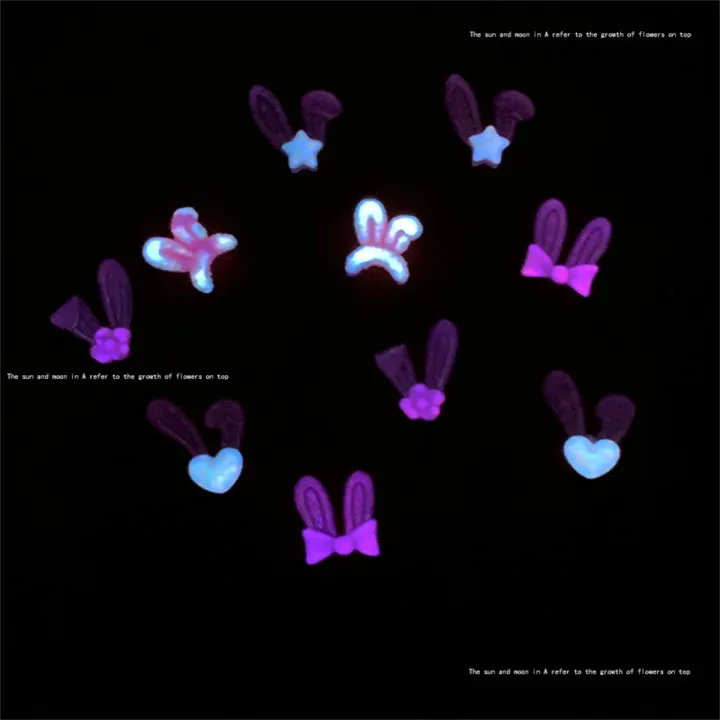 20pcs%203D%20Korean%20Rabbit%20Ear%20Resin%20Nail%20Art%20Charms%20Pink%20White%20Bunny%20Kawaii%20Jewelry%20Nail%20Rhinestones%20Decorations%20Accessories%20DIY%20-%20Image%202