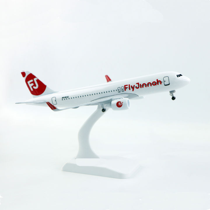 flyjinnah Airplane  Model 20 cm Airbus A320 Metal  scal 1:300 Airlines Model Metal with stand Aircraft  for office and home decoration