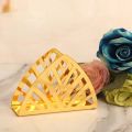 Tabletop Tissue Dispenser Napkin Holder Hollow Stainless Steel Tissue Dispenser Tissue Boxes for Home Countertop Decor VC. 