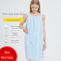 New Adult Halter Bath Dress, Women's Wearable Bathrobe, Quick Water Absorption, Home Bath Towel For Bathing.