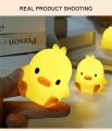 Duck Night Light Bedroom Decoration Cute Cartoon Animal Night Light Christmas  For Kids Room Bedside Sleeping Lamp. 
