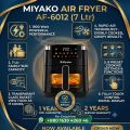 Miyako Air Fryer 7 Liter  AF-6012 Digital Touch Control Panel. 