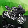 CCA 1:12 Scale Die Cast Motorcycle Model for Kawasaki Ninja H2R,Motorcycle Model, Kids Moto Toy Or Collection, Boyfriend. 