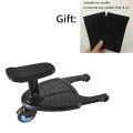 Fashion Children Stroller Pedal Adapter Second Child Auxiliary Trailer Twins Scooter Hitchhiker Kids Standing Plate with Seat. 