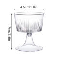 10Pcs Disposable Plastic Dessert Cup Ice Cream Cup Small Wine Cup Perfect For Fruit Ice Cream Pudding Wedding Party Decoration.