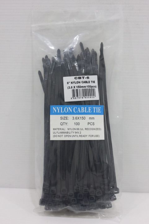 Cable tie 3.6mm x 150mm wire tie clip clamp wiring 100 Pcs