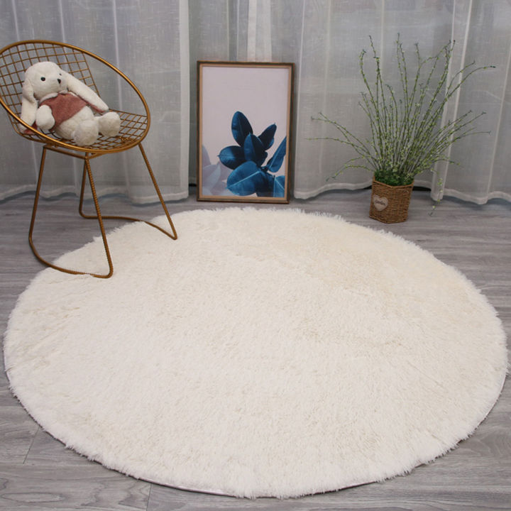 40%20Cm%20Round%20Rug%20For%20Bedroom%20Super%20Fluffy%20Circle%20Rugs%20Cute%20Soft%20Faux%20Non%20Slip%20Shaggy%20Rug%20For%20Kids%20Girls%20Home%20Dorm%20Decor%20-%20Image%204
