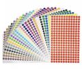 Waterproof Coated Paper Stickers, 6 mm Circle. Color Coding Label Stickers, 20 Colors to Choose From.. 