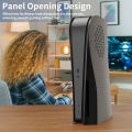 HONCAM Premium ABS Cover Shell for PS5 Game Console, Disc & Digital Console Cover Plates Anti-Dust Protective Shell Covers Black. 