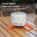 Nylon Gas Canister Stand Foldable Outdoor Gas Tank Bracket Camping Stove Bottle Stand Universal Tripod Folding Canister Stand. 