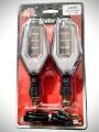 Bike Fancy Winkers (2pcs Pair) Indicators Ishara for Cd-70 Yellow blinking led Inside and White led Outside. 