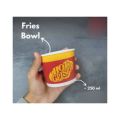 disposable fries bowl pack of 20 pcs paper bowl 250 ml good quality thick material. 