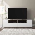TV Stands with four storage Cabinets for up to 60-Inch TVs" / Modern Design Tv Stands For Tvs Up To 60'', Led Light Entertainment Center, Media Console With Multi Functional Storage, Tv Cabinet For Living Room,Bedroom, Home Decor. 