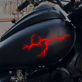 1PC Reflective Lightning Motorcycle Stickers Waterproof Safe Driving for Motorbike Helmet Fuel Tank DIY Scooter Vinyl Decals.