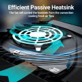 JEYI PS5 M.2 SSD Heatsink, Large Area Solid Aluminum Cooler Heat Dissipation Thermal Pads for Playstation 5 PCIe 4.0 M.2 NVMe. 