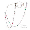 Colorful Crystal Bead Eyeglass Holder Fashion Glasses Chain for Women Eye Accessories Eyewear Straps Cord Sunglasses String .