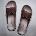 Men Sandals Slippers Genuine Leather Luxury Fashion New Men's Flat Shoes Casual Non-Slip Beach Sandals For Men Zapatos Hombre. 