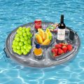 1Pc Inflatable Food Tray Ice Bar For Swimming Pool Iced Porous Party Ice Storage Tank Fruit Beverage Bucket Harmless Holder Pool. 