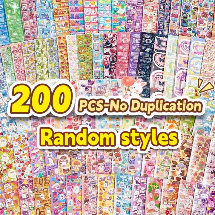 20-1000%20PCS%20Cute%20Stickers%20Kawaii%20Cartoon%20Laser%20Sticker%20No%20repeat%20for%20Diary%20Kid%20DIY%20School%20Students%20Decoration%20Stationery%20-%20Image%203