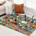 Baby Play Mat City Traffic Road Map Mat Carpet City Car Parking Lot Roadmap Traffic Signs Baby Climbing Playing Mat Game. 