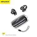 Awei TZ7 Soft Ear Clip-on Sports Wireless Headphones Bluetooth 5.3 Earphones Hifi Sound Earbuds With LED Digital Display.