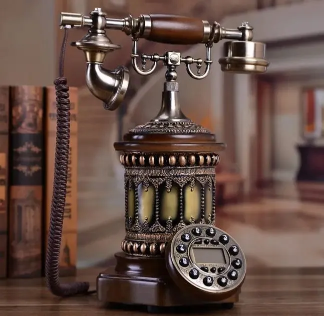 Wooden%20vintage%20telephone%20antique%20telephone%20american%20fashion%20telephone%20Caller%20ID%20Hands-free%20-%20Image%205