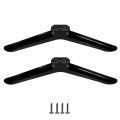 New Universal TV Base Stand Legs With Screws Black TV Stand Base Mount Tabletop Adjustable Hardware Bedroom.