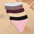 FINETOO 6PCS/SET Women's Cotton Panties Sexy Soft Striped Underpants Solid Color Briefs Female Comfortable Stretch Lingerie M-XL. 
