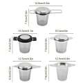 Leeseph Tea Infuser with Handle , Stainless Steel Tea Diffuser Fine Mesh Filters , Hanging On Teapots Mugs To Steep Loose Tea. 