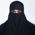 Stylish Single Layer Niqab with Sequins & Beads | Trendy, Comfortable, Easy-to-Wear Niqab for Women. 