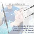 Professional Dental Tarter Scraper Tool Pick, Double Ended Tartar Plaque Remover for Teeth, Tooth Scraper - Added Tooth Cleaning at Home - 100% Stainless Steel, 6.5" Length (6.5 Inch (Pack of 1)). 
