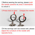 Huitan Small Round Hoop Earrings for Men/Women Shiny White Zirconia Simple Stylish Daily Wearable Earring Unisex Fashion Jewelry. 