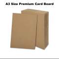 Premium A3 Size Cardboard Sheets - Brown Color - Hard & Thick Quality for Craft, Packaging & Drawing Pack of 10 / 20. 