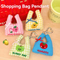 1/4 Pcs Cute Shopping Bag Doll Pendant Versatile Backpack Decoration Keychain Decoration Doll Pendant.