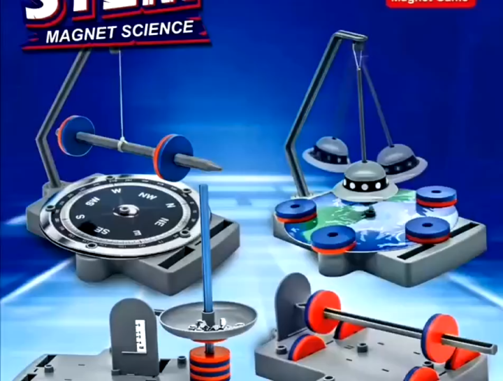 12 in 1 STEM Magnet Science Kit for Kids – Magnetic Toys, Educational Learning Experiments, and Science Kits for Kids.