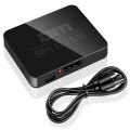 4K HDMI-compatible 1x2 Splitter Switch 1 in 2 Out Video Distributor Amplifier Dual Display for Box PC Monitor Projector Laptop. 