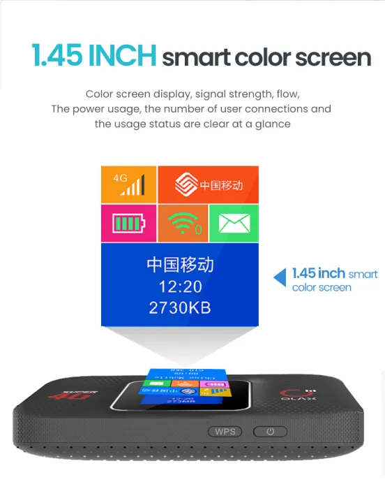 POCKET%20WI-FI%20ROUTER%20300Mbps%20&%203000mAh%20Battery%20%20with%20Display%20OLAX%20MF982%204G%20-%20Image%205