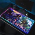 K-Kingdom Hearts For Rgb Mouse Pad Xxl Steelseries Laptop Mat Gaming Mousepad Backlit Keyboard. 